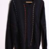 Jersey Azul Marino Vintage con Relieves "M"