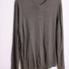 Jersey Cuello Pico Vintage Gris "L"
