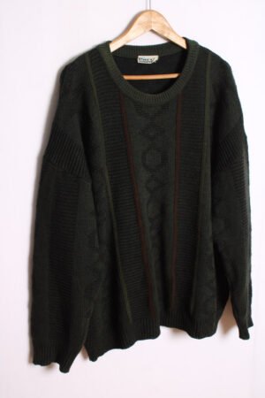 Jersey Cuello Redondo Vintage Verde "2XL"