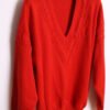 Jersey de Pico Rojo Vintage con Coletas "XL"