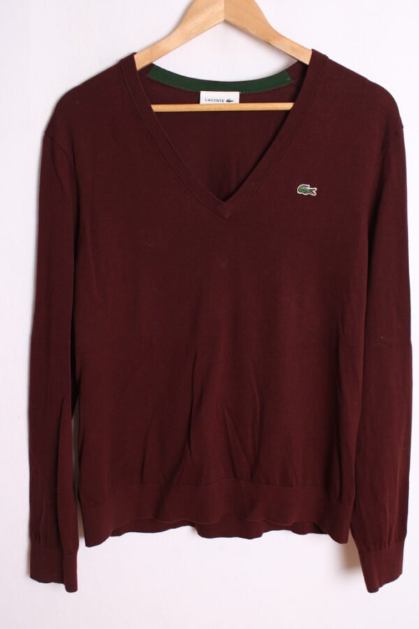 Jersey Burdeos Vintage de Lacoste "L"