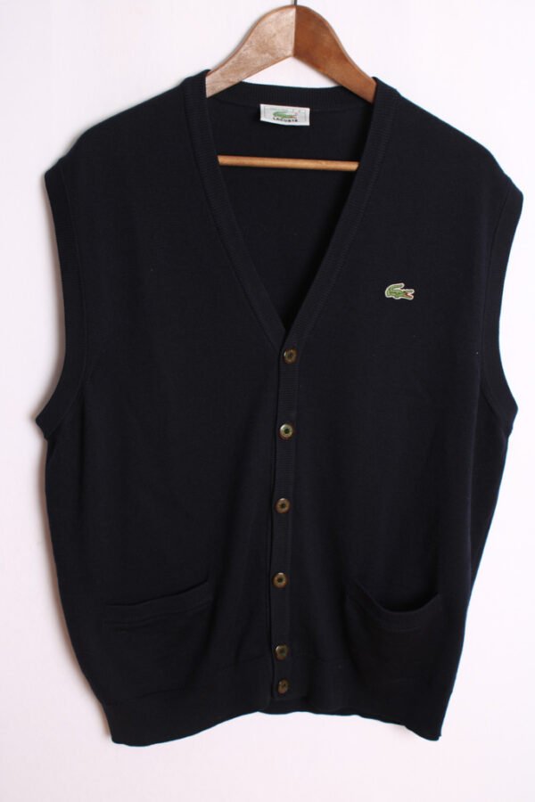 Chaleco Azul Marino Vintage Lacoste "XL"