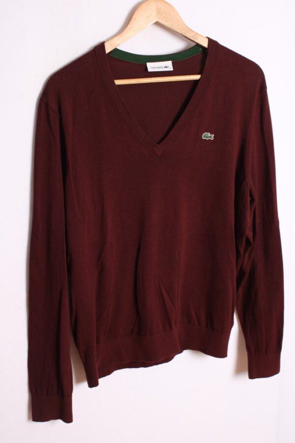 Jersey Burdeos Vintage de Lacoste "L"