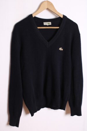 Jersey Vintage Lacoste Marino Pico "M"