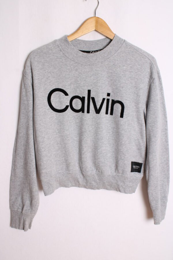 Sudadera Top Calvin Klein Vintage Gris "L"