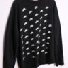 Sudadera Negra Vintage Nike Multilogo "XL"
