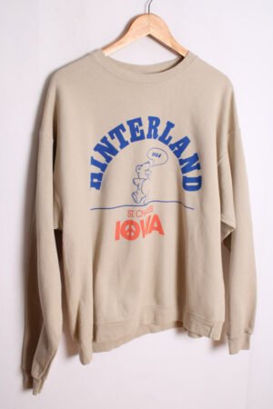 sudadera sport vintage marca-79 Sudadera IOWA Vintage Color Beige "L"