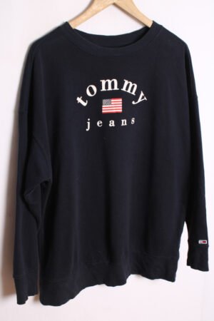 sudadera sport vintage marca-89 Sudadera Tommy Hilfiger Jeans Vintage Azul "L"