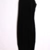 Vestido Maxi Negro Terciopelo Vintage "M"