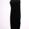 Vestido Maxi Negro Terciopelo Vintage "M"