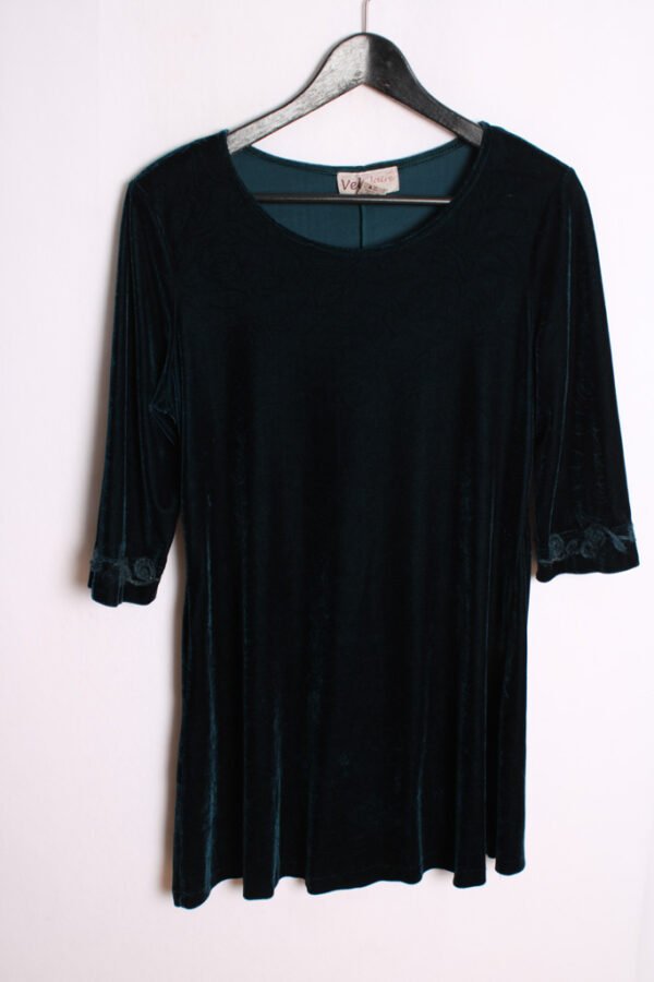vestido vintage terciopelo-55 Vestido Vintage Botella Terciopelo Vintage "L"