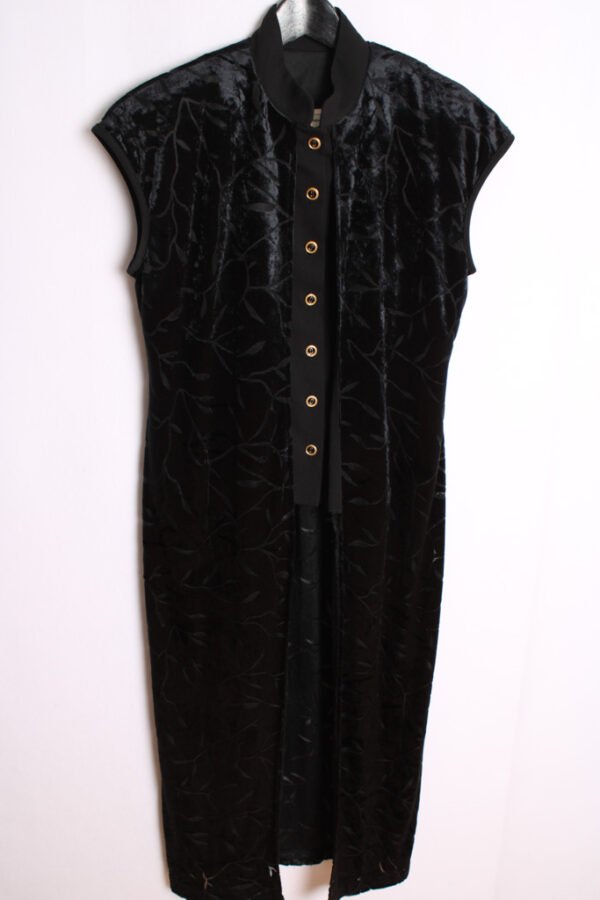 Maxi Chaleco Abierto Terciopelo Vintage "L"