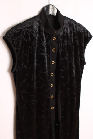 Maxi Chaleco Abierto Terciopelo Vintage "L"