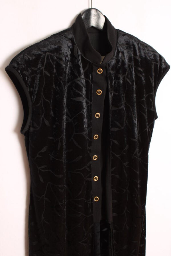 Maxi Chaleco Abierto Terciopelo Vintage "L"