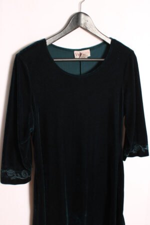 Vestido Vintage Botella Terciopelo Vintage "L"