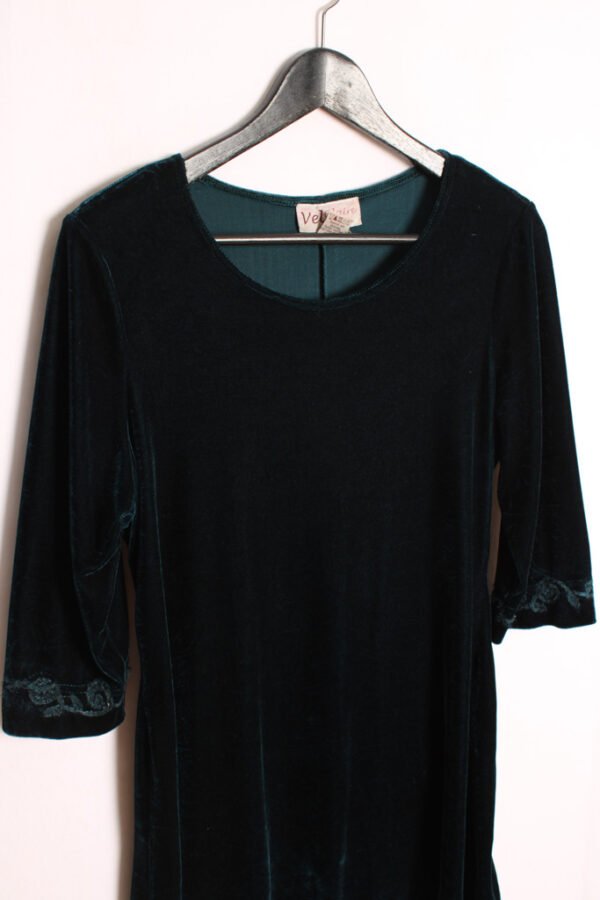 vestido vintage terciopelo-81 Vestido Vintage Botella Terciopelo Vintage "L"