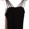 Vestido Maxi Negro Terciopelo Vintage "M"